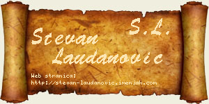 Stevan Laudanović vizit kartica